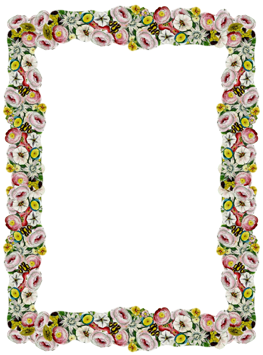 Girly Border Free Photo PNG PNG Image