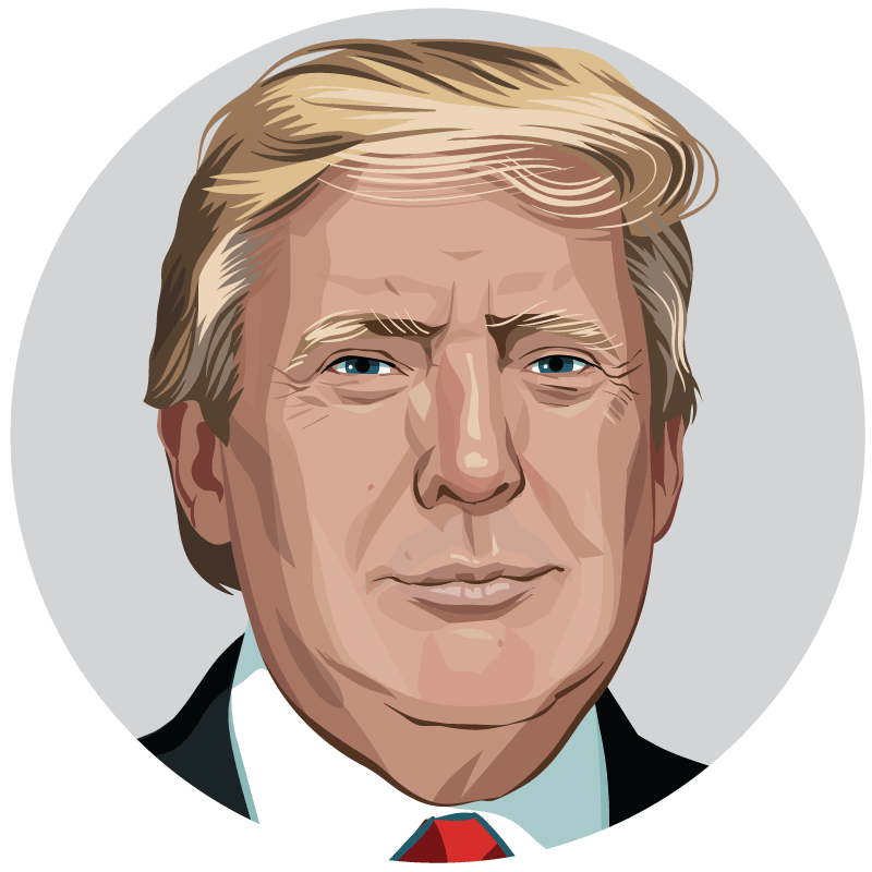 Head Trump Inauguration Checker Donald Presidential Human PNG Image