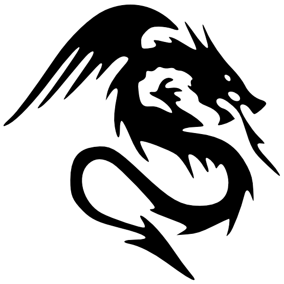 Black Tattoo Dragon Png Images PNG Image