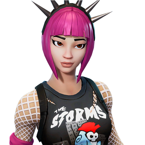 Pink Wig Chord Power Royale Fortnite Battle PNG Image