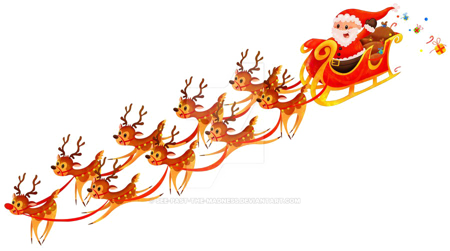 Santa Sleigh Download Download HQ PNG PNG Image