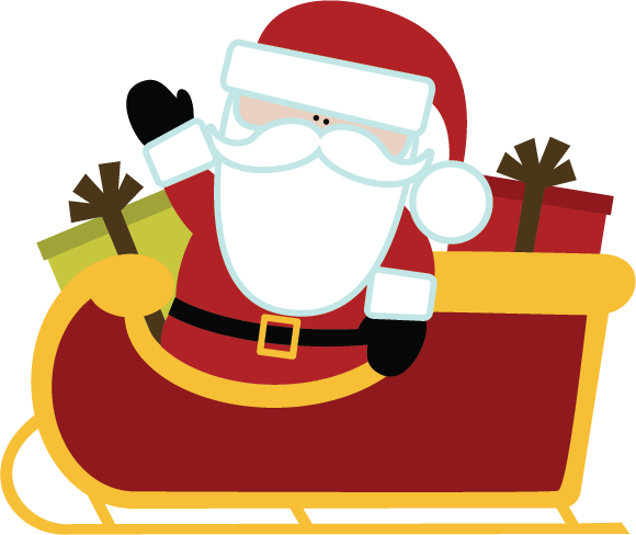 Santa Sleigh HD Free HQ Image PNG Image