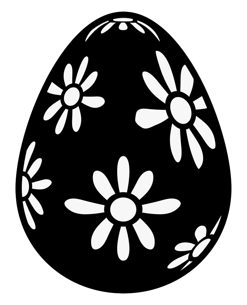 Easter Black Egg PNG Download Free PNG Image