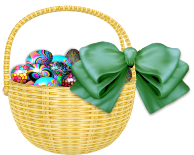 Easter Basket Bunny Free Png Image PNG Image