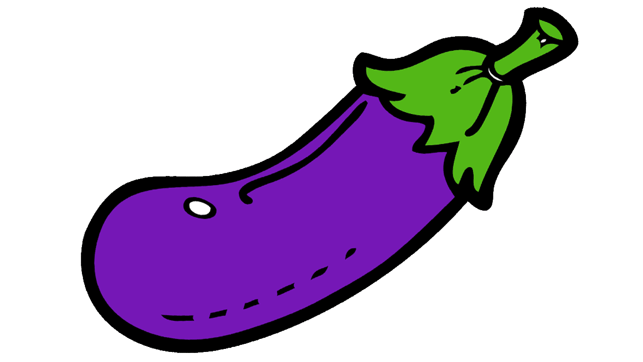 Purple Vector Eggplant Download HD PNG Image