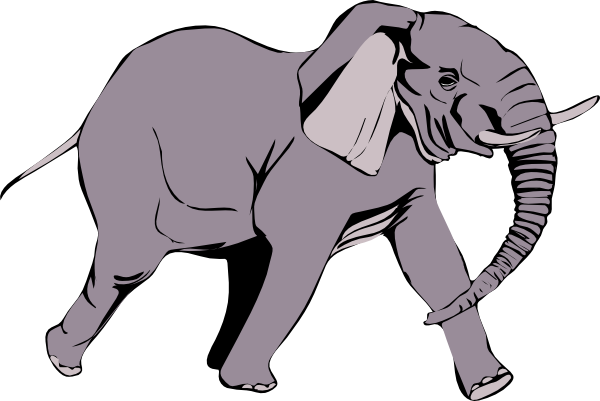 Vector Elephant African PNG Download Free PNG Image