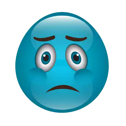 Blue Emoji Free Clipart HD PNG Image