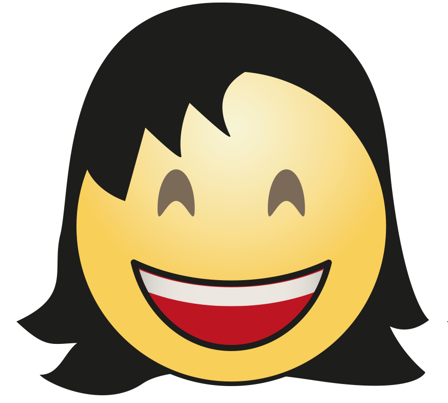 Hair Cute Girl Emoji Download HQ PNG Image