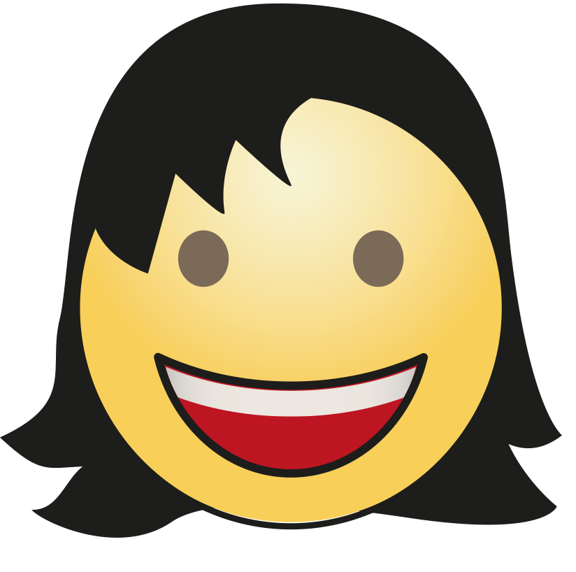 Hair Cute Girl Emoji Free Transparent Image HQ PNG Image