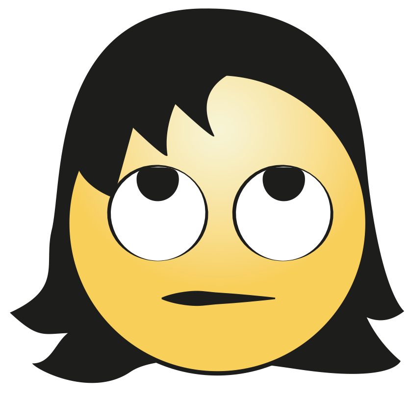 Hair Cute Girl Emoji Free Download PNG HQ PNG Image