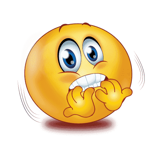 Gradient Scared Emoji Download HD PNG Image