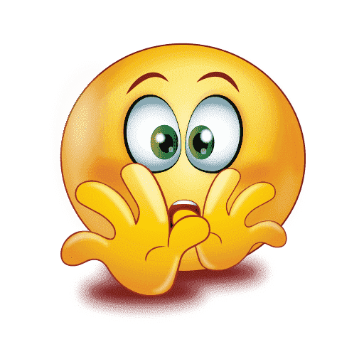 Gradient Scared Emoji HD Image Free PNG Image