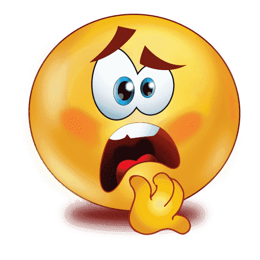 Scared Emoji Free Transparent Image HQ PNG Image