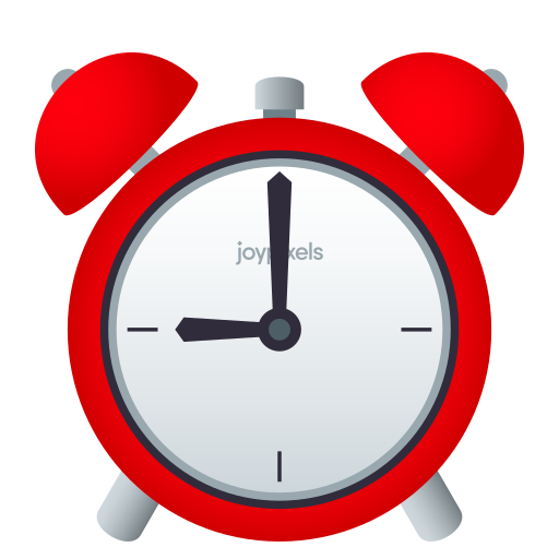 Alarm Emoji Free Clipart HQ PNG Image