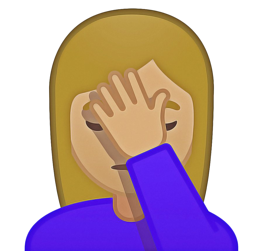 Facepalm Emoji HQ Image Free PNG Image