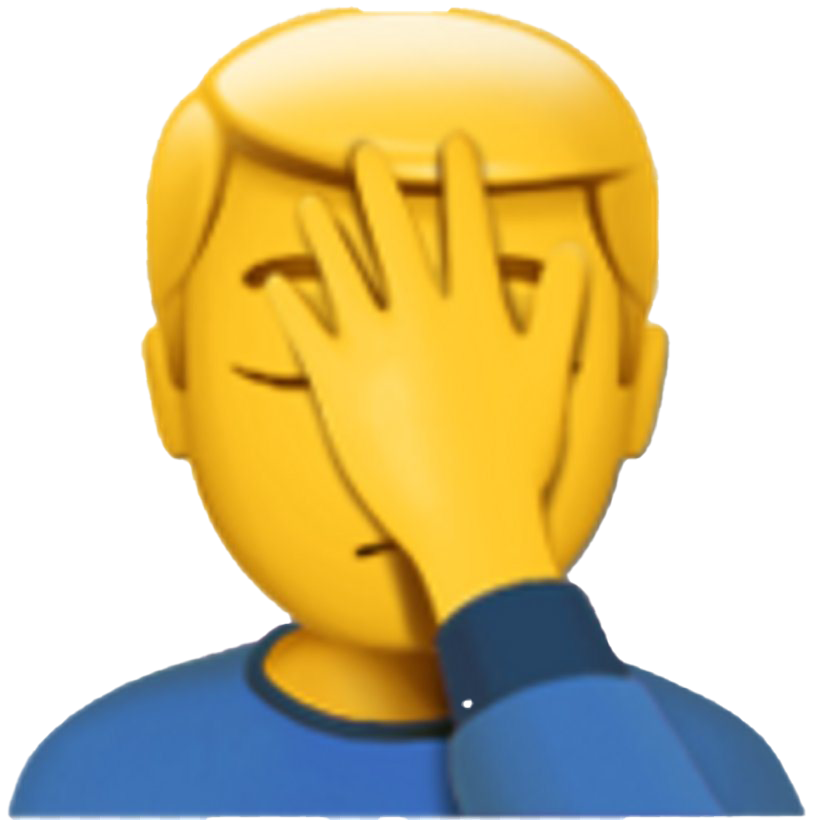 Facepalm Emoji Download HD PNG Image