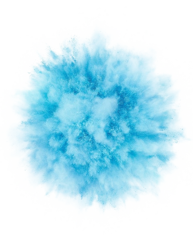 Blue Color Powder Light Free HQ Image PNG Image