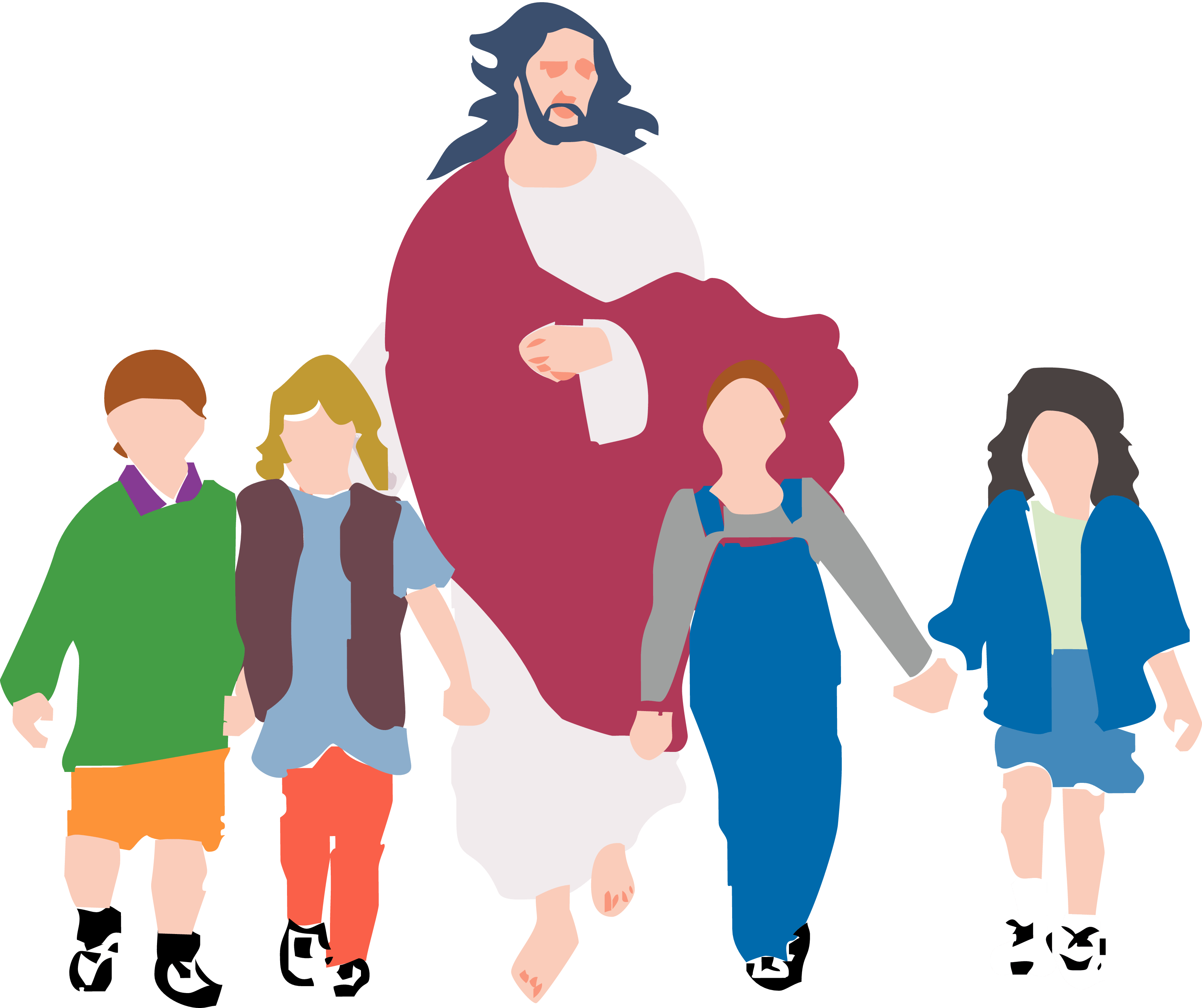 Walking Family Free Transparent Image HQ PNG Image