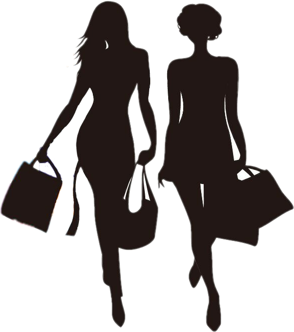 Girl Vector Shopping Fashion HD Image Free PNG Image