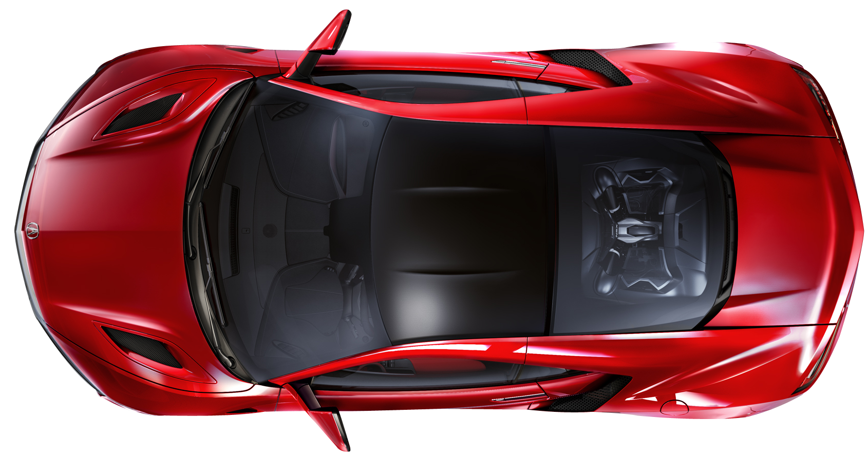 Car Top Ferrari View HD Image Free PNG Image