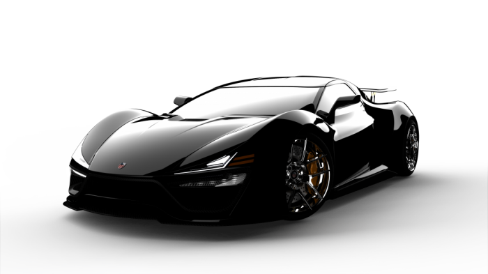 Dark Ferrari Black Free HD Image PNG Image