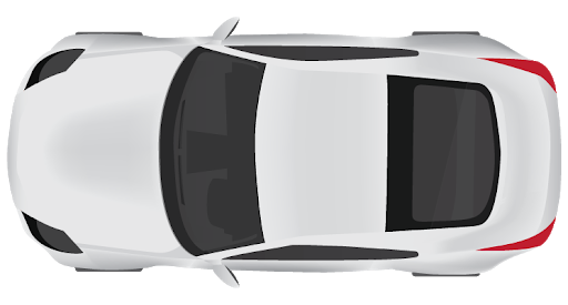 White Ferrari Top View Free HD Image PNG Image