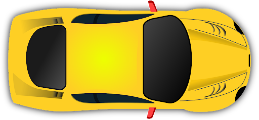 Top Ferrari Yellow View HQ Image Free PNG Image