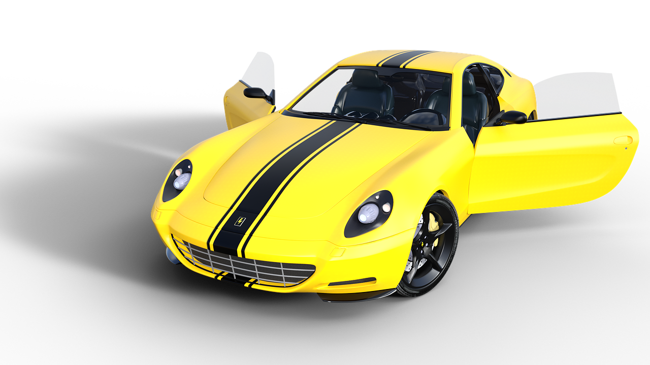 Ferrari Yellow PNG File HD PNG Image