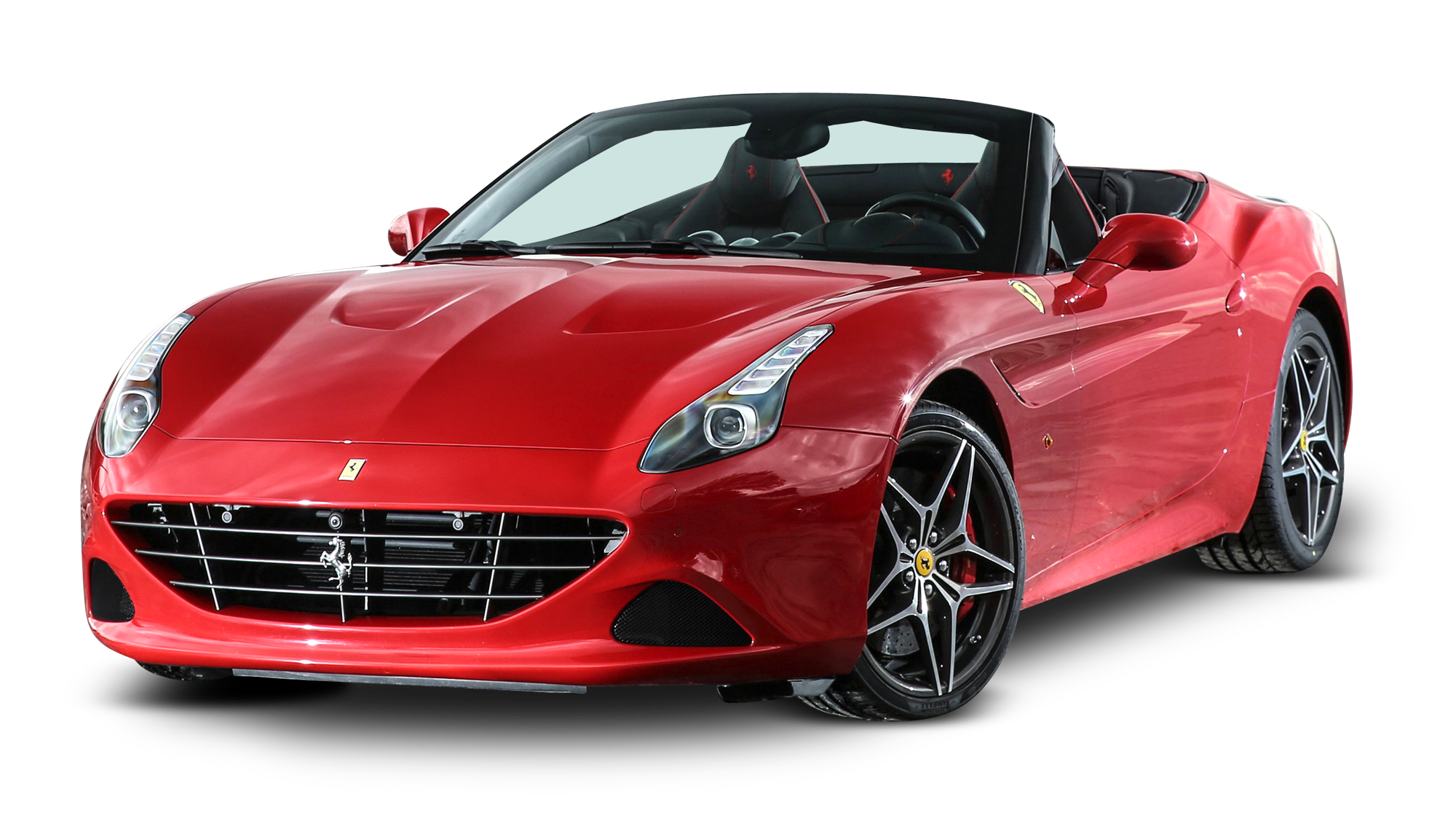 Front Ferrari Side Red View PNG Image