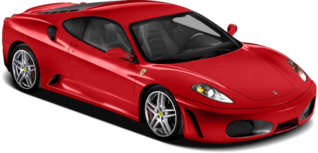 Front Ferrari Side Red View PNG Image