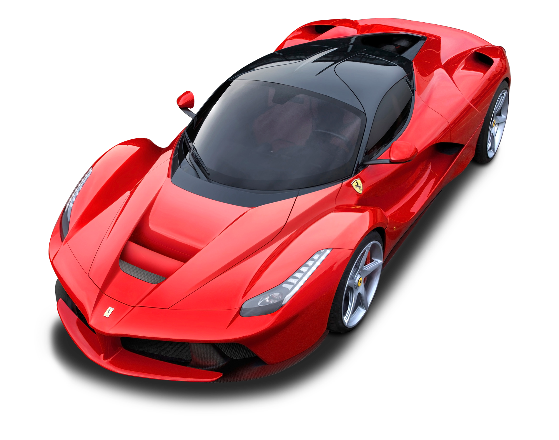 Front Ferrari Side Red View PNG Image