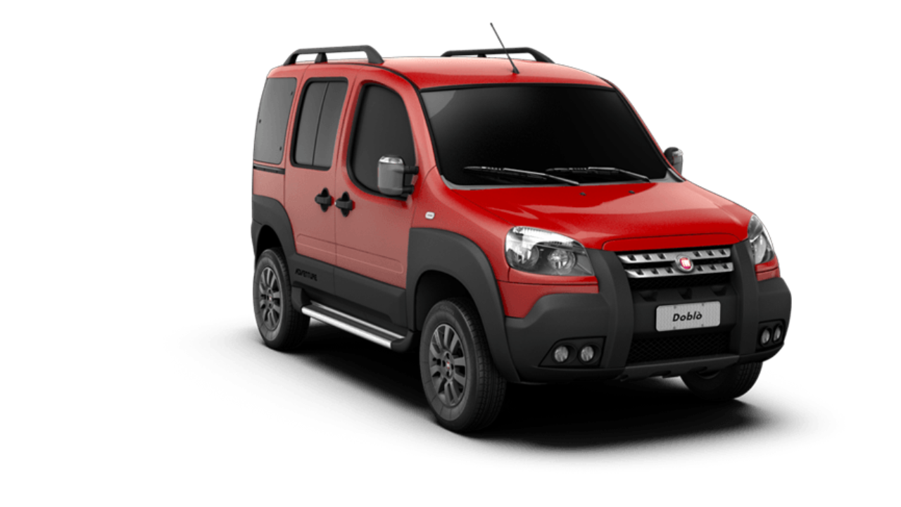 Fiat Car Doblo Red HQ Image Free PNG Image