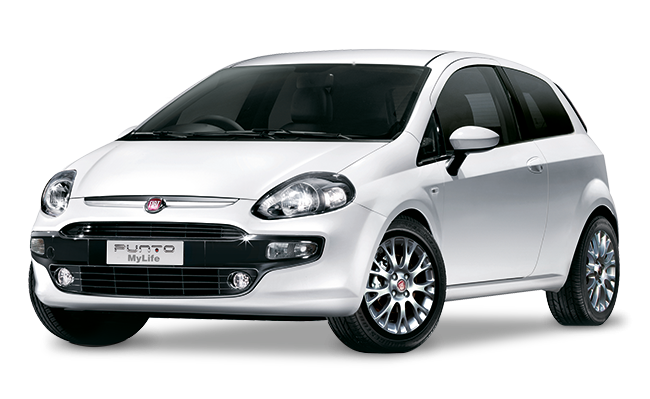 Fiat White Side View Free Photo PNG Image