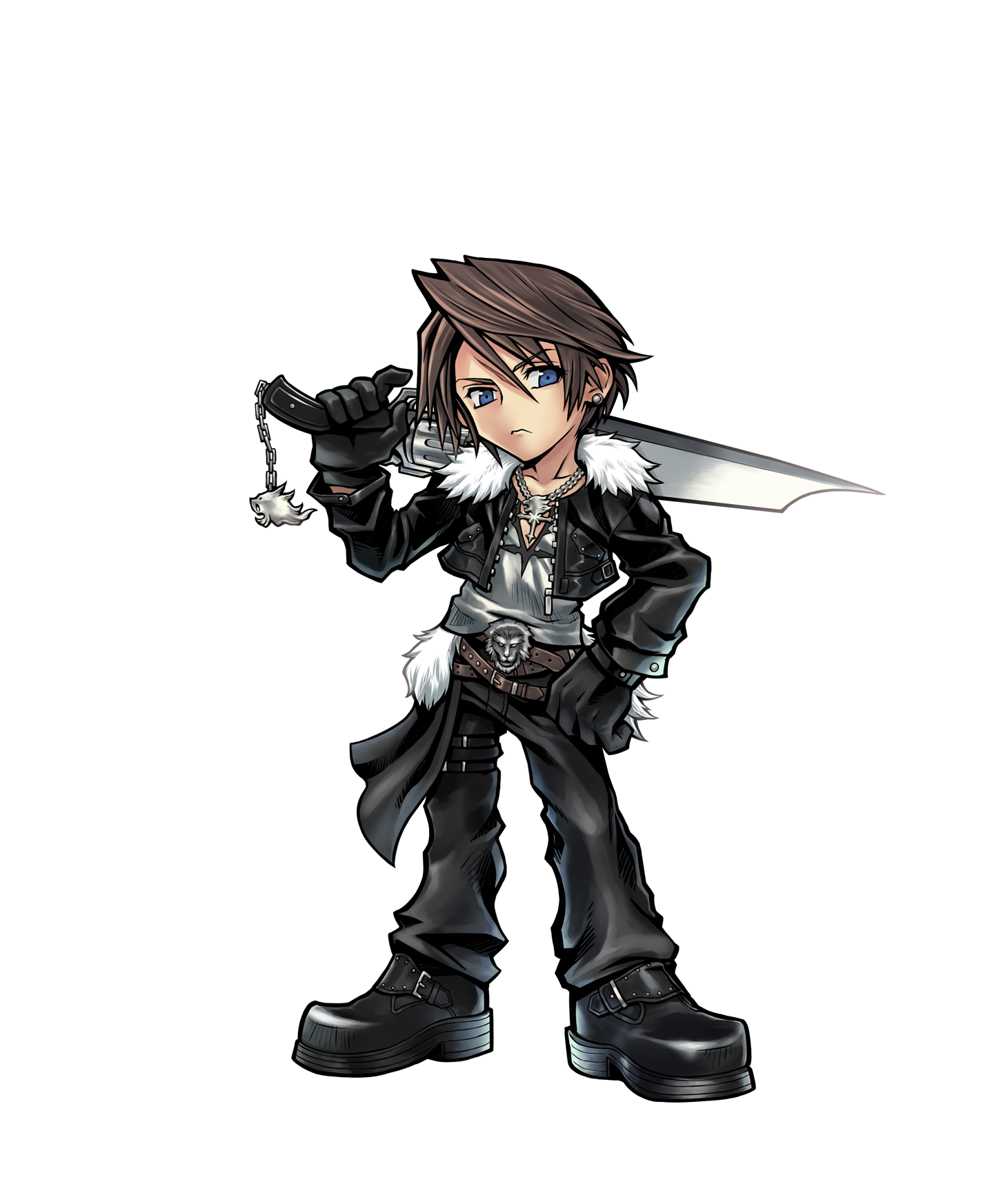 Squall Fantasy Final Photos Leonhart PNG Image