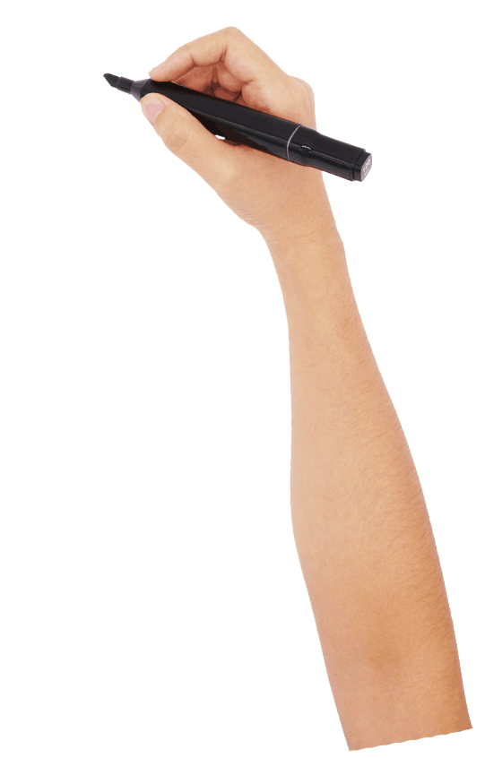 Hand Pen Finger Holding The Gesture PNG Image