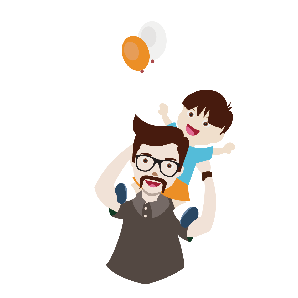 Art Human Father Behavior Child Cartoon PNG Image