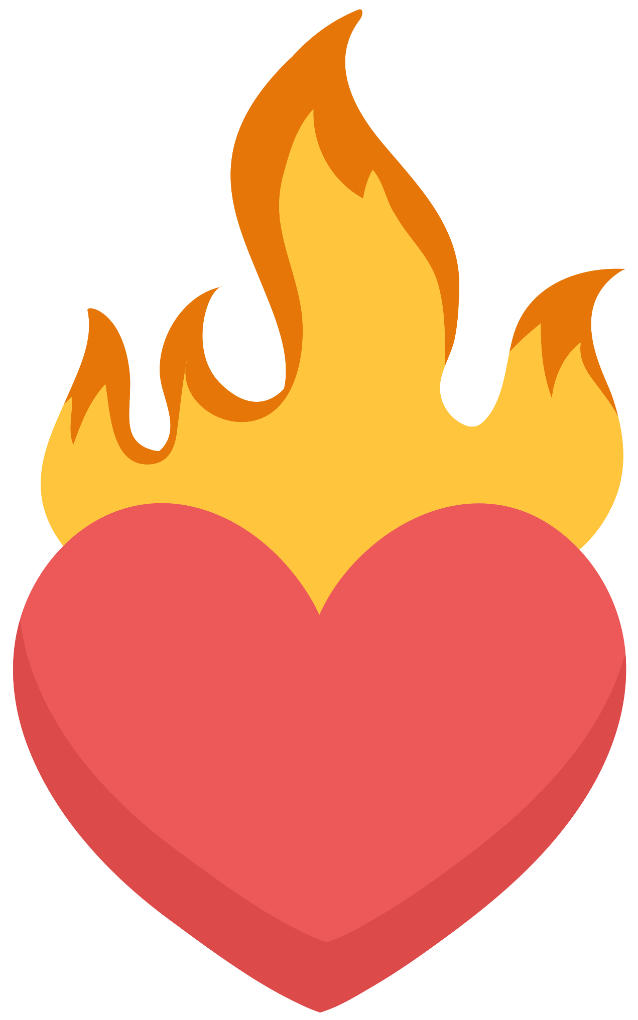 Fire Heart Vector Smoke Free HQ Image PNG Image