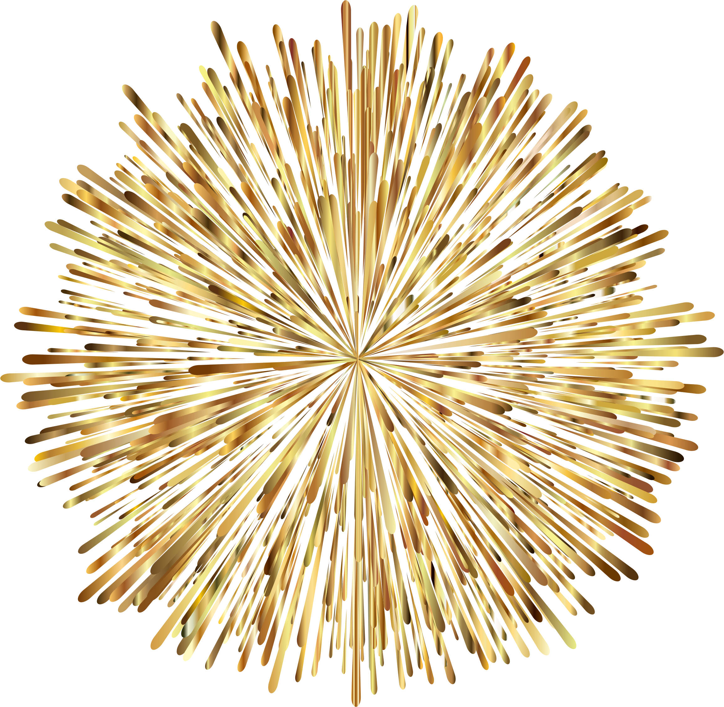 Fireworks Gold Festive Free HD Image PNG Image