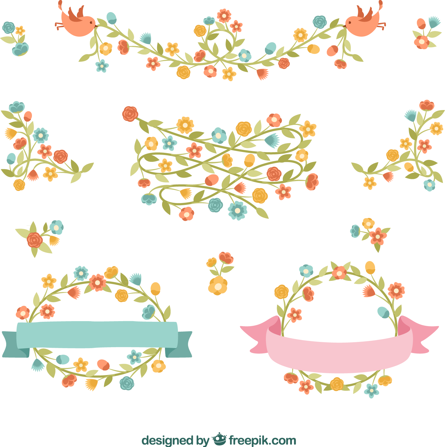 Decorative Downloads Flower Border Free HD Image PNG Image