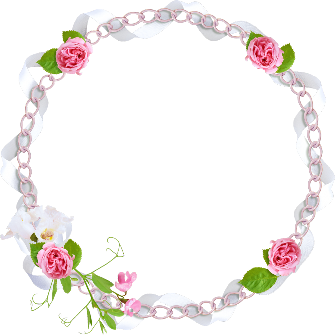 Frames Picture Pink Flower Border Free HD Image PNG Image