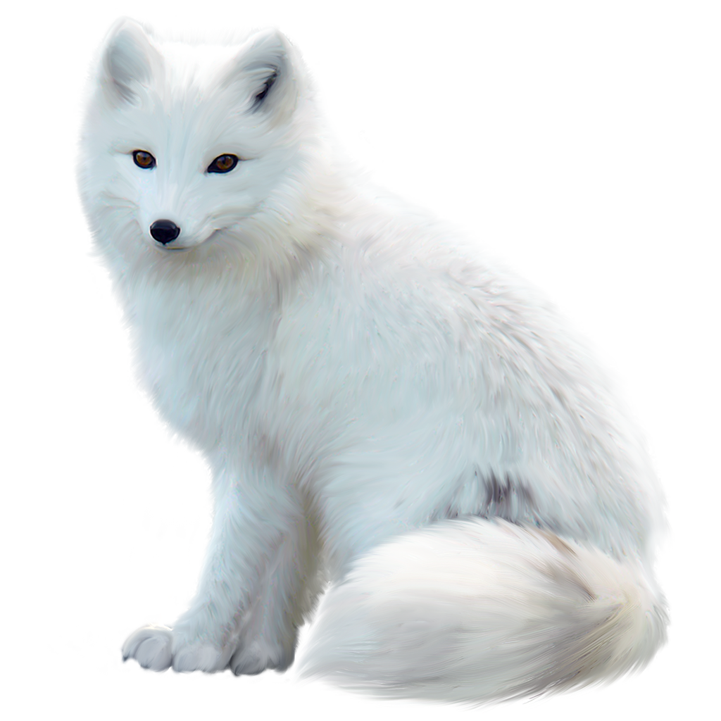 White Fox Arctic Free HD Image PNG Image