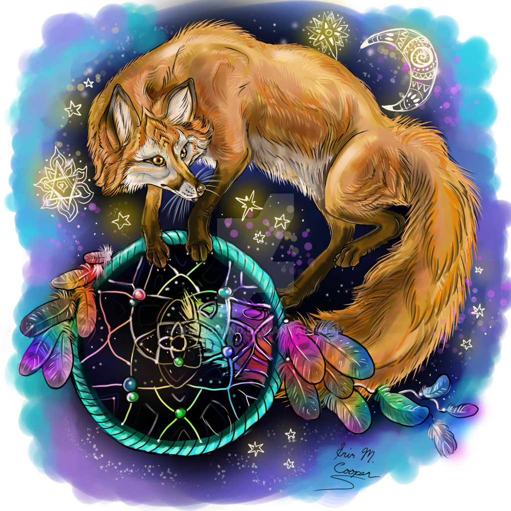 Fox Art Drawing Animal Dreamcatcher Free Transparent Image HD PNG Image