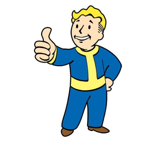 Vegas Vaulttec Fallout Yellow Workshop Facial Expression PNG Image