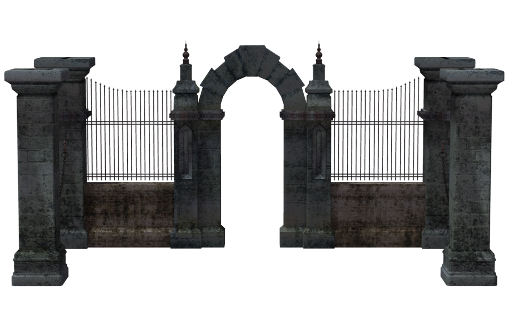 Steel Gate Black Free Photo PNG Image