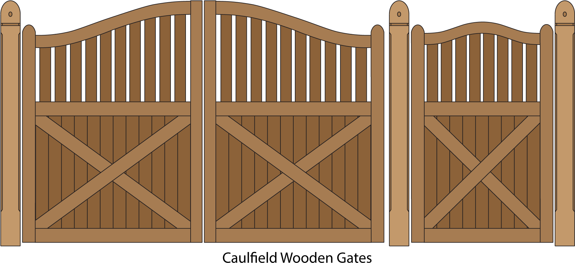 Brown Wood Gate HD Image Free PNG Image