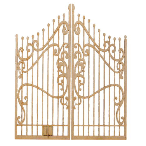 Brown Wood Gate Free Transparent Image HQ PNG Image