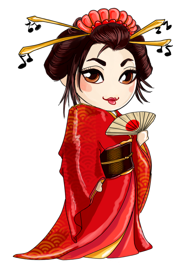 Geisha Transparent PNG Image