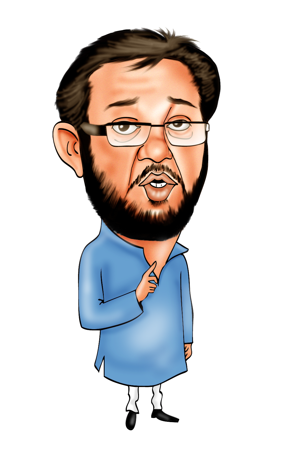 Kumar Caricature Narendra Modi Atul Anjan Male PNG Image