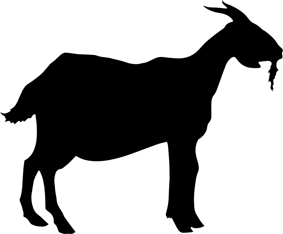 Vector Black Goat HQ Image Free PNG Image