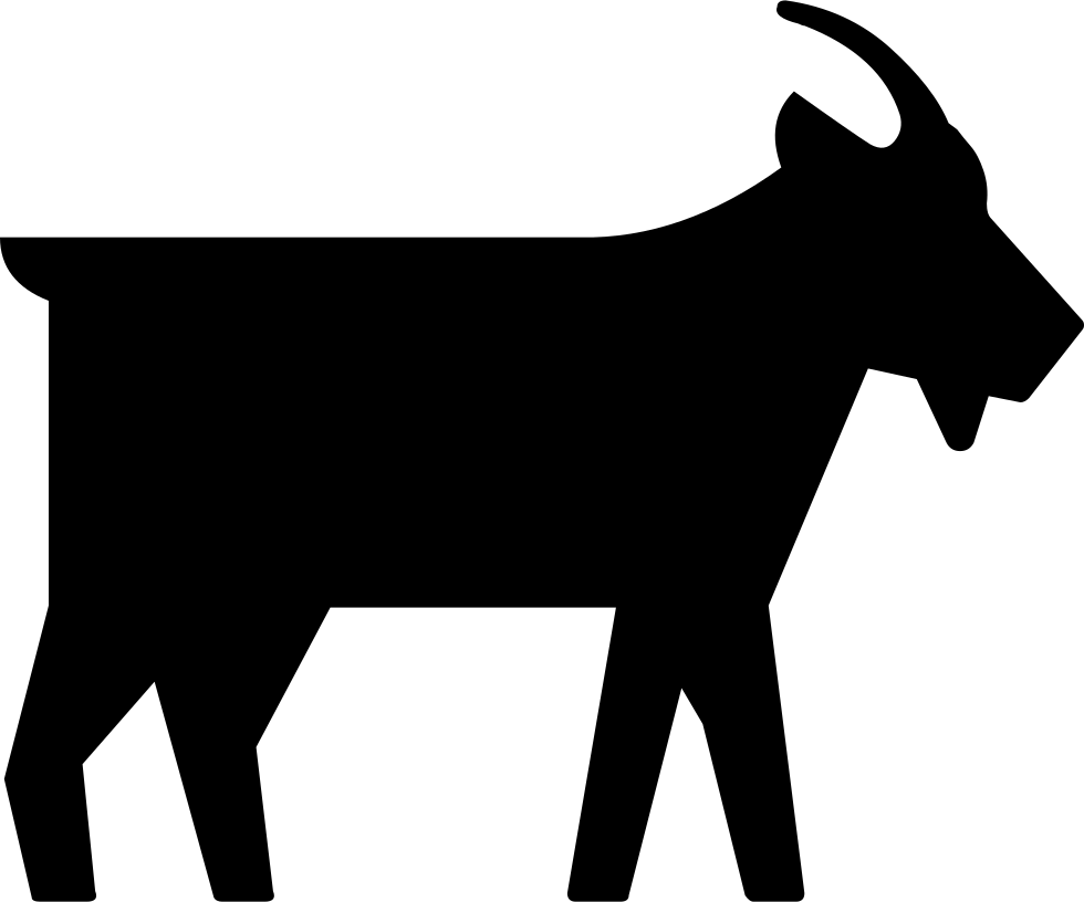 Vector Black Goat PNG File HD PNG Image